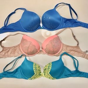 *VICTORIA SECRET* 3 Fun Sexy Dream Angles Bras